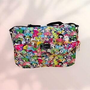 Tokidoki Messenger Bag Super Fan Crossbody w/ Unicorno Bag Charm Rare HTF NEW